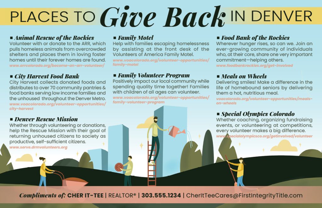 Places to Give Back Front