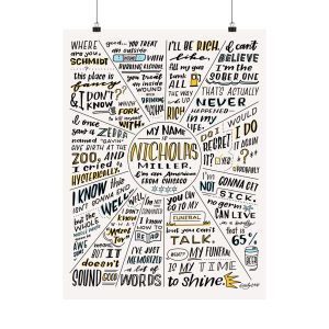 New Girl | Nick Miller Quotes | Matte Vertical Poster