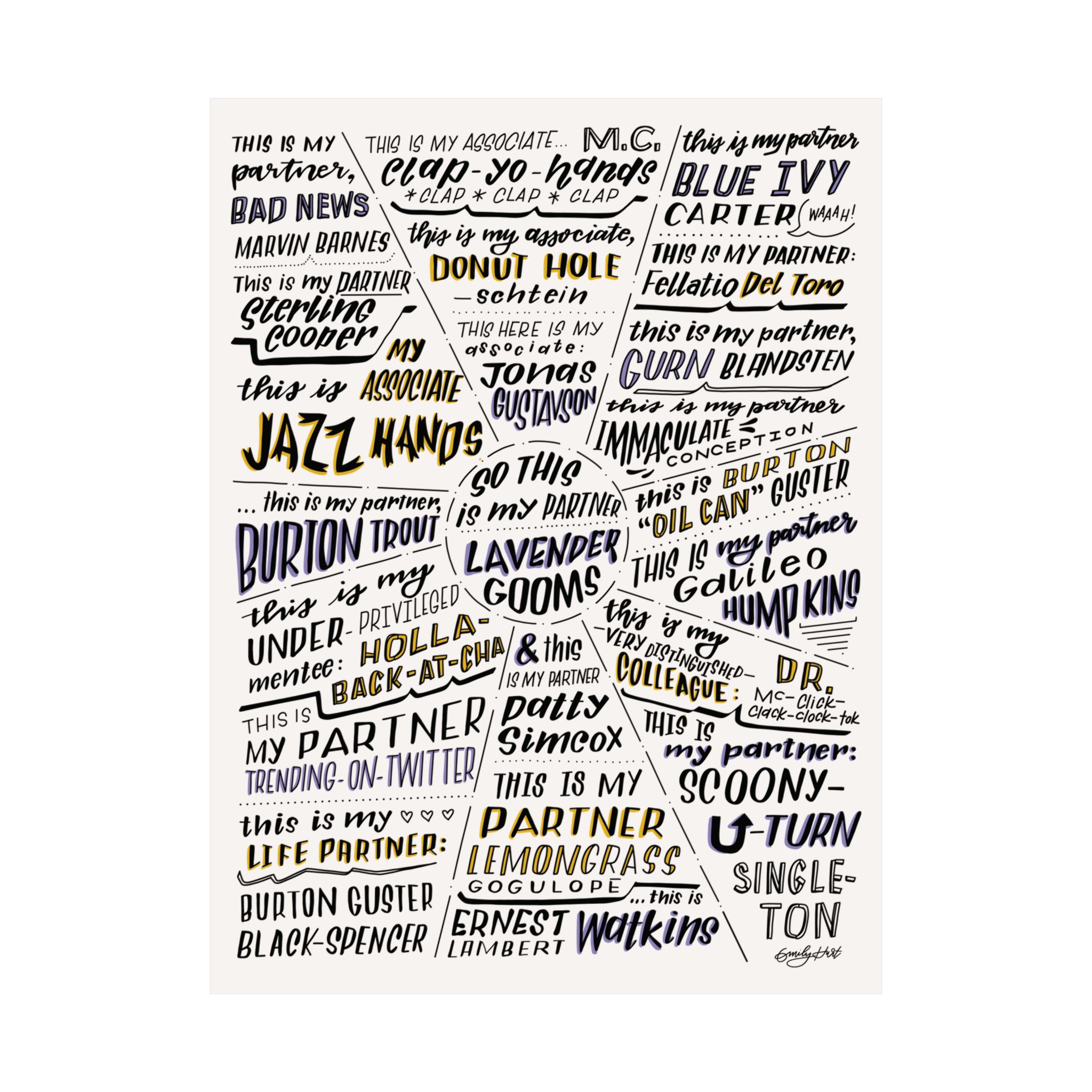 Psych | "This is my partner..." Quotes | Matte Vertical Poster - Image 2