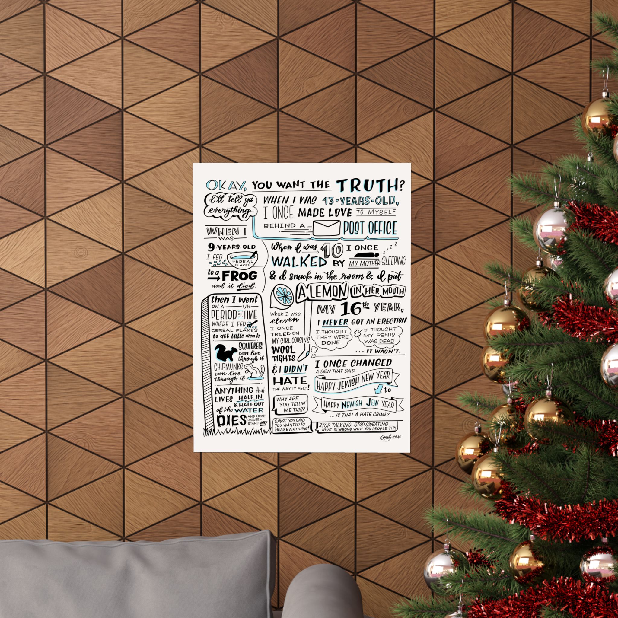 New Girl | Nick Miller's Secrets | Matte Vertical Poster - Image 4