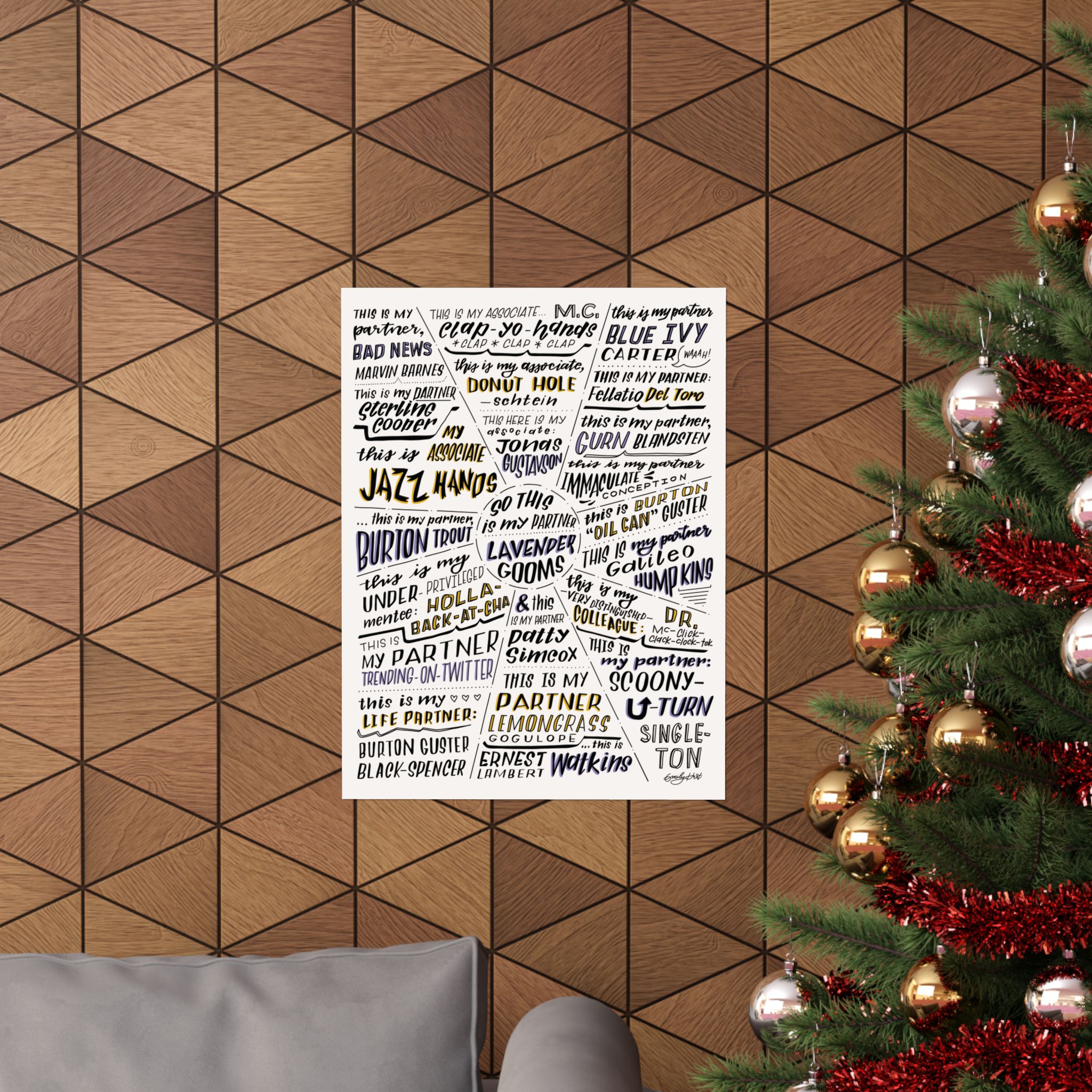 Psych | "This is my partner..." Quotes | Matte Vertical Poster - Image 4