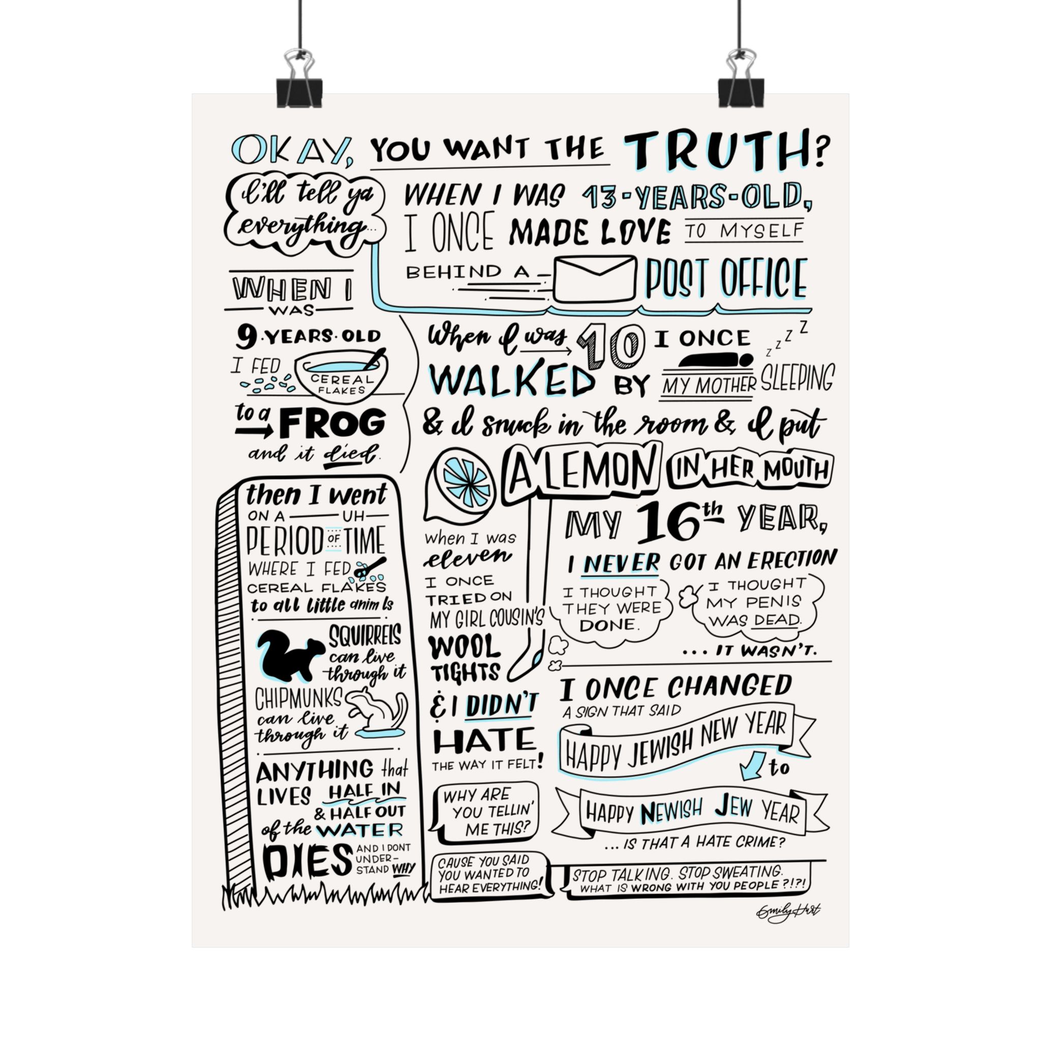 New Girl | Nick Miller's Secrets | Matte Vertical Poster - Image 5