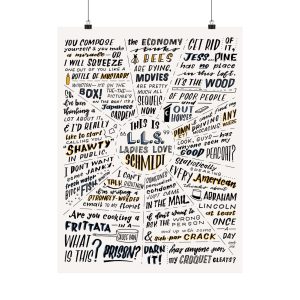 New Girl | Schmidt Quotes | Matte Vertical Poster