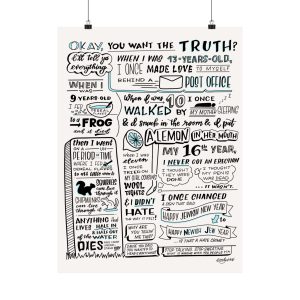 New Girl | Nick Miller's Secrets | Matte Vertical Poster