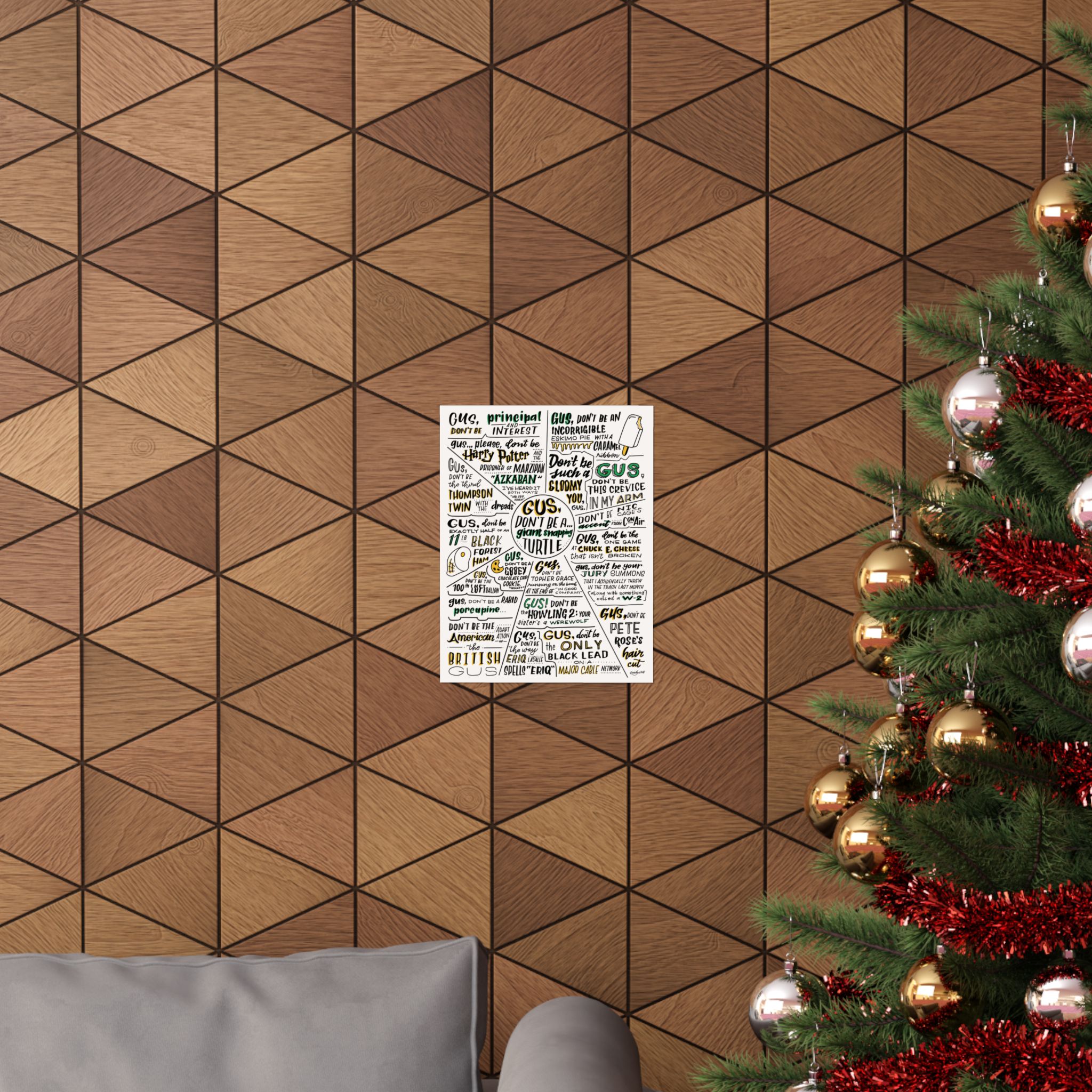 Psych | "Gus, Don't Be A..." Quotes | Matte Vertical Poster - Image 8